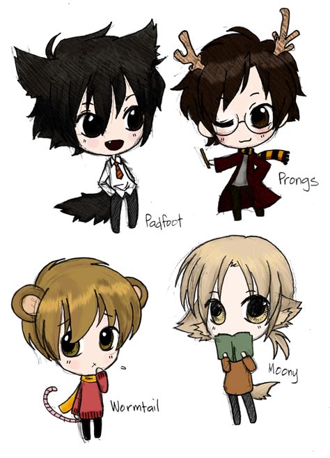 Moony Wormtail Padfoot And Prongs By The Ghost Writer On Deviantart