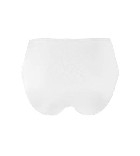 Slip Taille Haute Prise Guipure Charming Blanc Lingerie Sipp