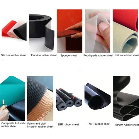 High Stability Sbr Nbr Cr Epdm Rubber Sheeting Rubber Mat Insertion