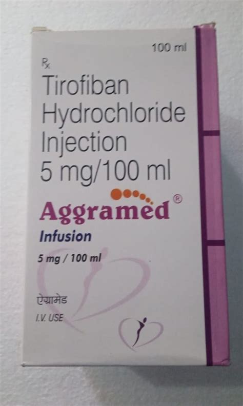 Mg Tirofiban Hydrochloride Injection At Rs Vial Aggribloc In