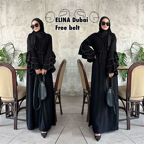 HITAM Abaya Gamis Black Maxy Dress Fashion Muslim Women S Clothing