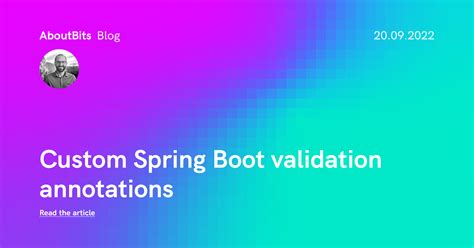 AboutBits Custom Spring Boot Validation Annotations