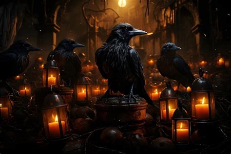 Black Crow Toad Halloween Wall Art Pictures Freepik