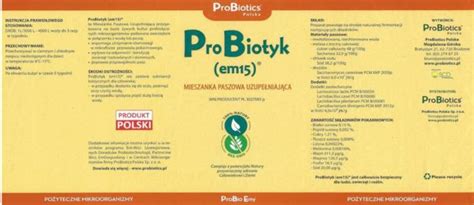 Pro Biotyk em15 1000 litrów probiotyk DLA DROBIU ekologiczna