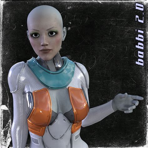 Babbi Bot for Genesis 8 Female 3D Figure Assets aeris19