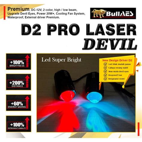 Jual Lampu Tembak Sorot D Laser Pro Watt Devil Eye Bullaes Aes