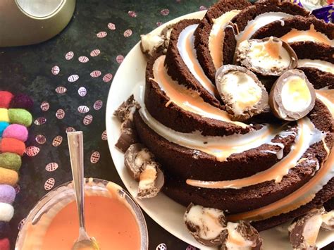 Chocolate Cadbury Creme Egg Cake Maverick Baking