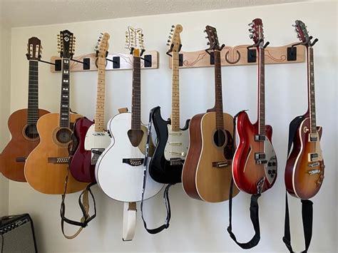 Wall Mount For Multiple Guitars Wall Design Ideas