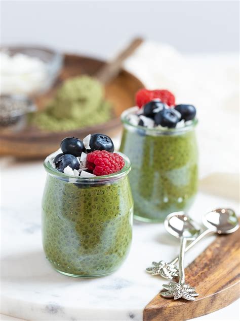 Healthy Keto Matcha Chia Pudding Drive Me Hungry