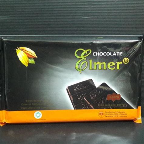 Jual ELMER CHOCOLATE COMPOUND GHANA 1 KG DARK COOKING CHOCOLATE 1 KG