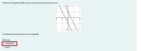 Observa La Siguiente Gr Fica De Un Sistema De Ecuaciones De El