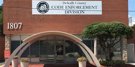 Code Enforcement Hours And Location Dekalb County Ga