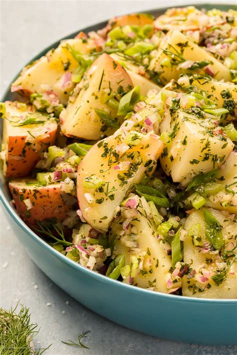 No Mayo Potato Salad With Herbs No Spoon Necessary