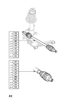 Opel Calibra Front Axle And Suspension Opel Epc Online