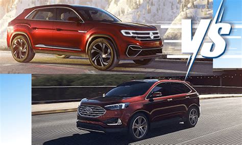 2020 Volkswagen Atlas Cross Sport Vs 2020 Ford Edge Oakville Volkswagen