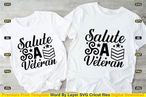 Salute A Veteran Svg Graphic By Craftart Creative Fabrica