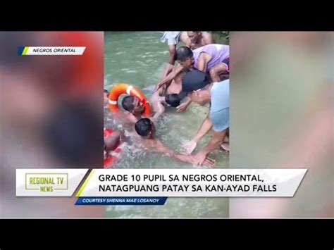 Regional TV News 14 Anyos Natagpuang Patay Sa Kang Ayad Falls La