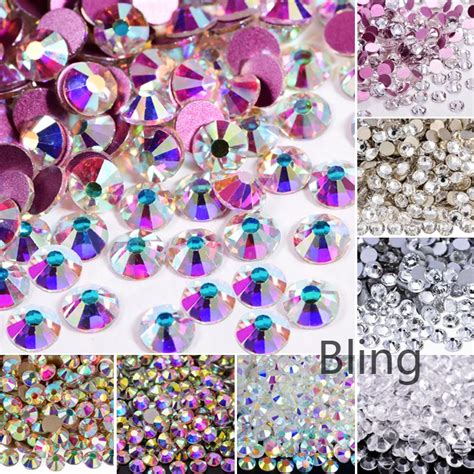 Bling SS3 SS50 Olmayan D Zeltme Rhinestones Glitter T Rnak Tasar M T