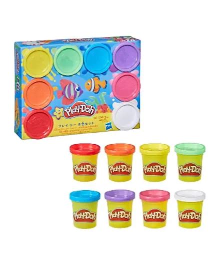 Play Doh 8 Pack Rainbow Non Toxic Modeling Compound With 8 Colors Online In Uae Buy At Best