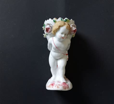 Antique 19th Century Cherub Vase In The Sitzendorf Style Etsy