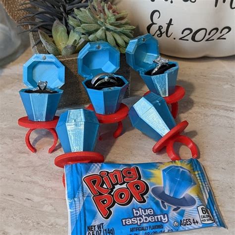 Ring Pop Ring Box Proposal Box Ring Pop Proposal Box 3d Etsy Canada