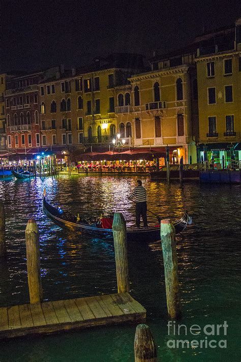 Gondola at Night Photograph by Erin Sloneker - Fine Art America