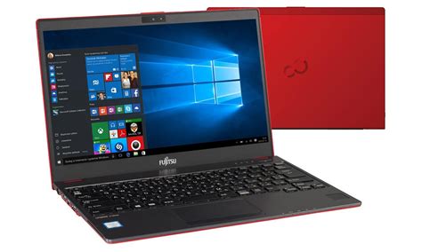 Fujitsu Lifebook U I U Gb Win P Czerwony Laptopy