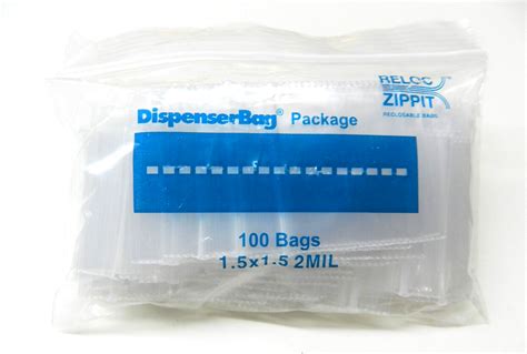 Zippit Reloc Bags X Resealable Clear Mil Baggies