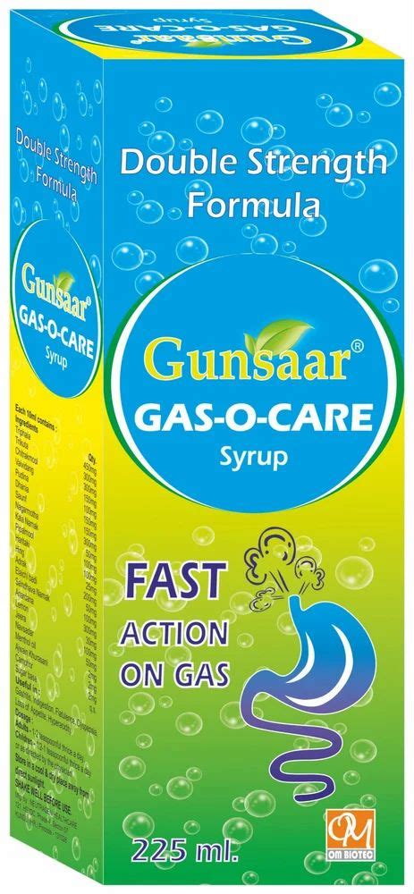 Ayurvedic Digestive Syrups GUNSAAR GAS O CARE 225ML At Rs 206 Bottle