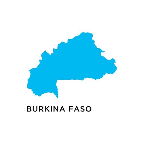 Premium Vector Burkina Faso Map Icon Africa Logo Glyph Design