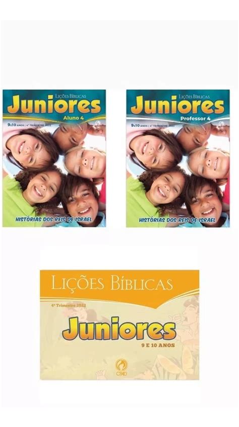 Revista Cpad Juniores Aluno 6 Igreja Casa De Deus Livros Revistas E