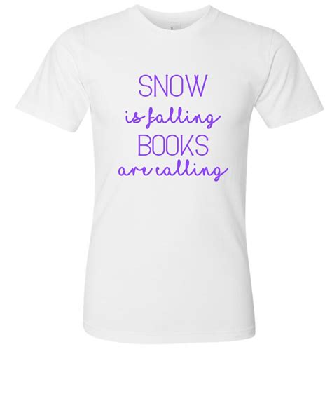 Snow Is Falling Books Are Calling Etsy