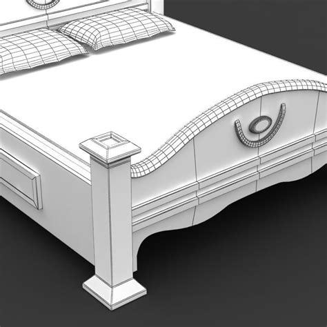 Bed Cot 04 3d Model Max Obj 3ds Fbx Lwo Lw Lws