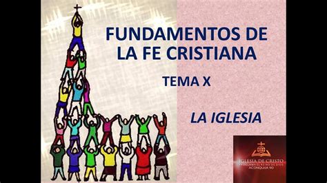 Fundamentos De La Fe Cristiana Tema X La Iglesia Youtube