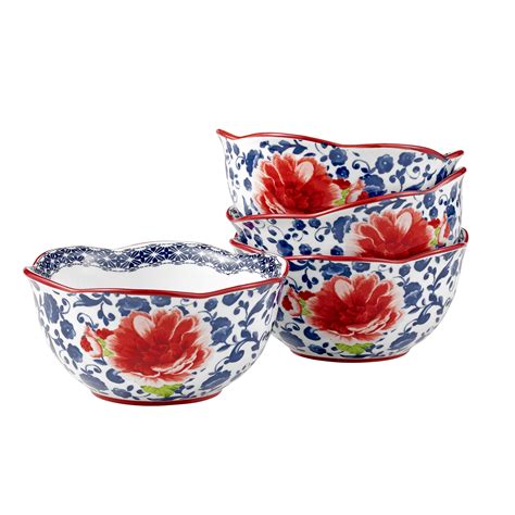 The Pioneer Woman Heritage Floral 4 Piece Bowl Set