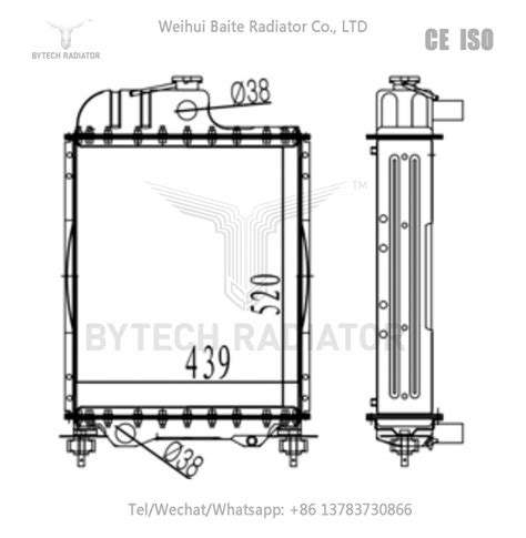 China Customized Russian Truck Radiator Mtz Tractor Y