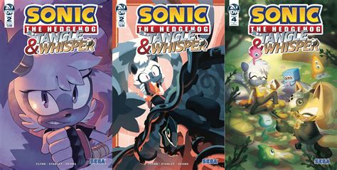 Sonic IDW Comics Tangle Whisper Issue 2 Covers A B And Issue 4