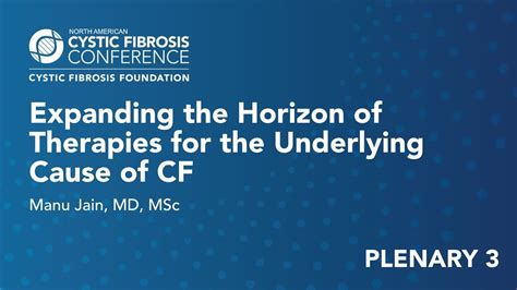 Nacfc Plenary Expanding The Horizon Of Therapies For The