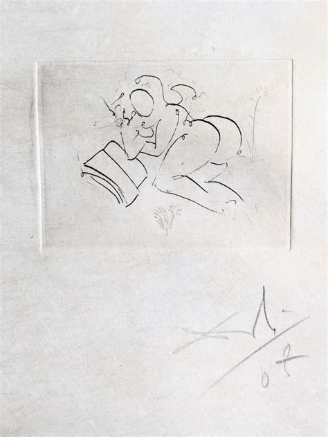 Salvador Dali Nude Hand Signed Etching Dated For Sale At Pamono