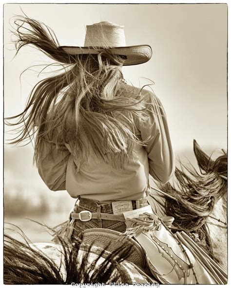 Cowgirl With Long Hair American Cowgirl Pinterest