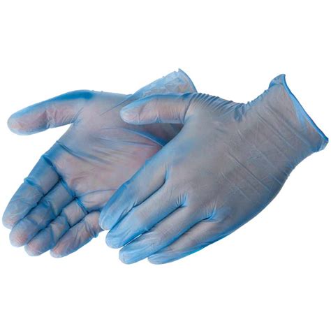 Blue Vinyl Disposable Gloves Mil Liberty Safety