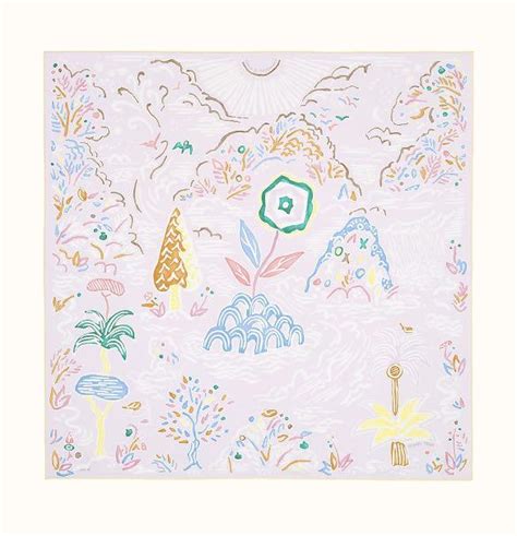 Hermes Isola Di Primavera Scarf 90 Luxury Accessories On Carousell