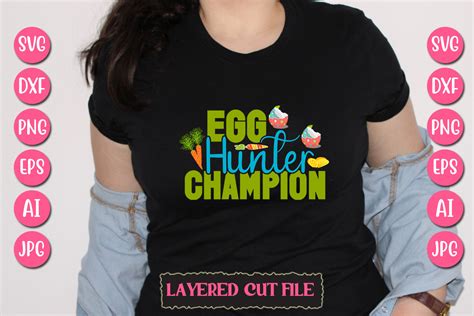 Egg Hunter Champion Svg Cut File Graphic By Smmedia · Creative Fabrica