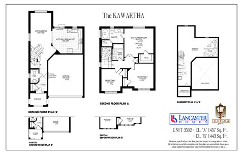 Heritage Park By Lancaster Homes The Kawartha Floor Plans And Pricing