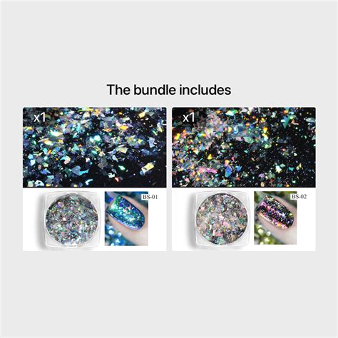 Irregular Glitter Powder Chameleon Aurora Laser Nail Art Mirror Sequins