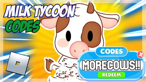 2022 NEW Roblox Milk Tycoon Codes ALL OBBY CODES YouTube