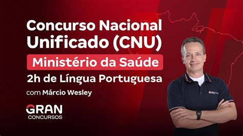 Concurso Nacional Unificado Cnu Ministério Da Saúde 2h De Língua