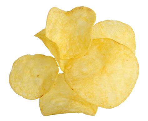 premium photo chips   white background