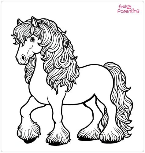 25 Horse Coloring Pages - Free Printable, Sheets and Images for Kids