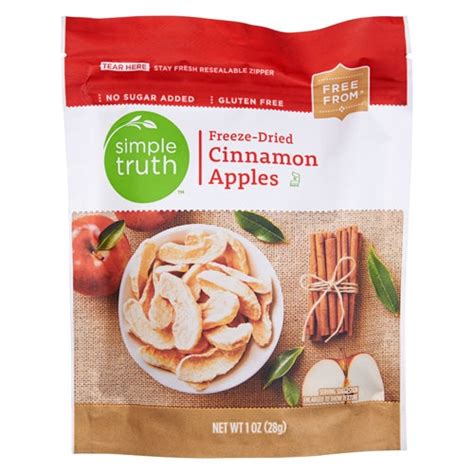 Simple Truth Freeze Dried Apples Cinnamon Oz Vitacost